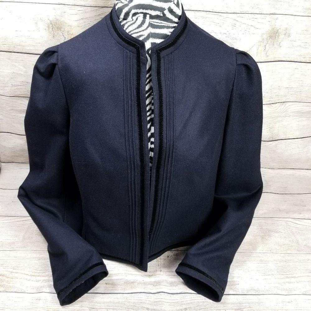VINTAGE TYROLER-LODEN WOMENS BLAZER TOP - Picture 1 of 8